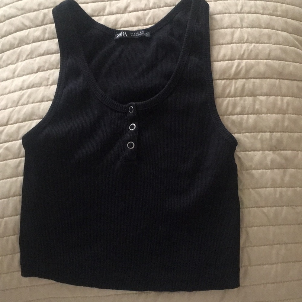 Zara black tank top